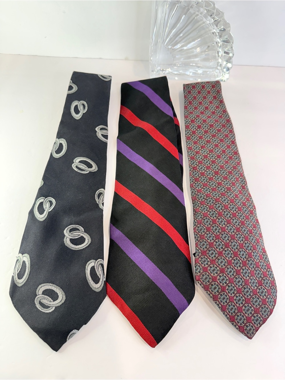 Vintage Designer Tie Lot Spencer Lowe & Samuel & Sons Silk Neckties Classic